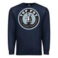 Navy top pot doughnuts Premium Sweatshirt - linhVisuals