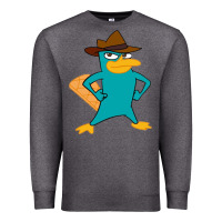 Charcoal Heather phineas and ferb, agent p, perry the platypus Premium Sweatshirt - linhVisuals