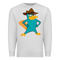 Dove Grey phineas and ferb, agent p, perry the platypus Premium Sweatshirt - linhVisuals