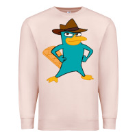 Pale Pink phineas and ferb, agent p, perry the platypus Premium Sweatshirt - linhVisuals