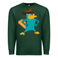 Sports Green phineas and ferb, agent p, perry the platypus Premium Sweatshirt - linhVisuals