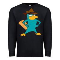 Black phineas and ferb, agent p, perry the platypus Premium Sweatshirt - linhVisuals