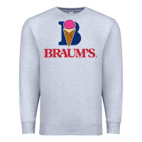 Heather Grey braums Premium Sweatshirt - linhVisuals