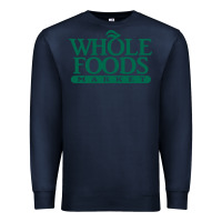Navy whole foods market Premium Sweatshirt - linhVisuals