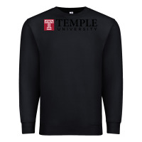 Black The temple university Premium Sweatshirt - linhVisuals