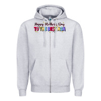 Heather Grey happy mother's to the best mom Zipper Hoodie - JahusDesignShop
