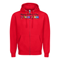 Red happy mother's to the best mom Zipper Hoodie - JahusDesignShop