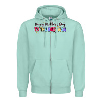 Seafoam happy mother's to the best mom Zipper Hoodie - JahusDesignShop