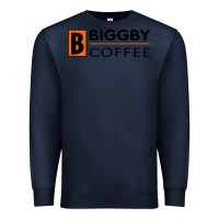 Navy biggby coffee Premium Sweatshirt - linhVisuals