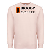 Pale Pink biggby coffee Premium Sweatshirt - linhVisuals