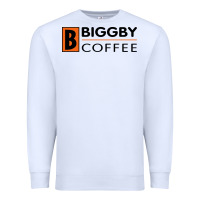 White biggby coffee Premium Sweatshirt - linhVisuals
