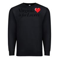 Black Virginia Is For Lovers Premium Sweatshirt - linhVisuals