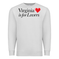 Dove Grey Virginia Is For Lovers Premium Sweatshirt - linhVisuals