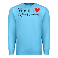 Ocean Blue Virginia Is For Lovers Premium Sweatshirt - linhVisuals