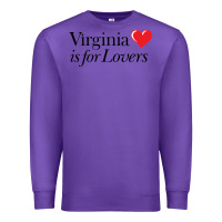 Purple Virginia Is For Lovers Premium Sweatshirt - linhVisuals