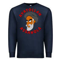 Navy Ayatollah Assahola Premium Sweatshirt - linhVisuals