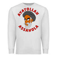 Oatmeal Heather Ayatollah Assahola Premium Sweatshirt - linhVisuals