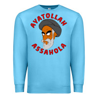 Ocean Blue Ayatollah Assahola Premium Sweatshirt - linhVisuals