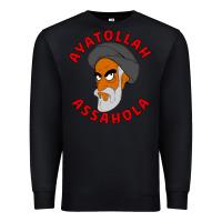 Black Ayatollah Assahola Premium Sweatshirt - linhVisuals