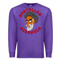Purple Ayatollah Assahola Premium Sweatshirt - linhVisuals