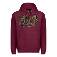 Burgundy mimi of both Premium Hoodie - RacoonDesign