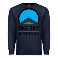 Navy Big Sky Montana Champion Premium Sweatshirt - linhVisuals