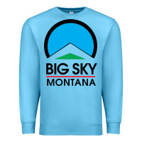 Ocean Blue Big Sky Montana Champion Premium Sweatshirt - linhVisuals