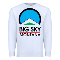 White Big Sky Montana Champion Premium Sweatshirt - linhVisuals