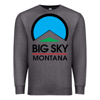 Charcoal Heather Big Sky Montana Champion Premium Sweatshirt - linhVisuals
