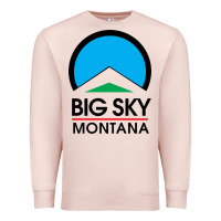 Pale Pink Big Sky Montana Champion Premium Sweatshirt - linhVisuals