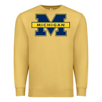 Antique Gold michigan Premium Sweatshirt - linhVisuals