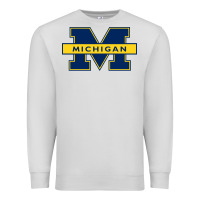 Dove Grey michigan Premium Sweatshirt - linhVisuals