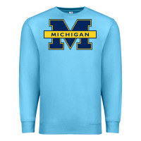 Ocean Blue michigan Premium Sweatshirt - linhVisuals