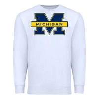 White michigan Premium Sweatshirt - linhVisuals