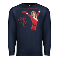 Navy Mariah Carey Merry Christmas vintage retro Premium Sweatshirt - linhVisuals