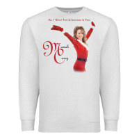 Oatmeal Heather Mariah Carey Merry Christmas vintage retro Premium Sweatshirt - linhVisuals