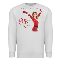 Dove Grey Mariah Carey Merry Christmas vintage retro Premium Sweatshirt - linhVisuals