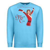 Ocean Blue Mariah Carey Merry Christmas vintage retro Premium Sweatshirt - linhVisuals