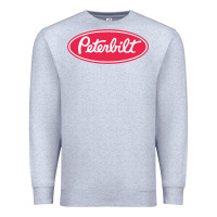 Heather Grey Peterbilt Premium Sweatshirt - linhVisuals