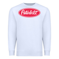 White Peterbilt Premium Sweatshirt - linhVisuals