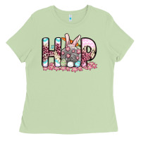 Matcha Easter Day Hop bunny Ladies Tee - OliviaCreatesArt