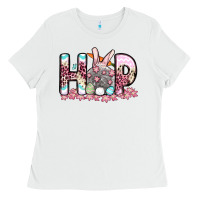 Easter Day Hop Bunny Ladies Tee | Teevron