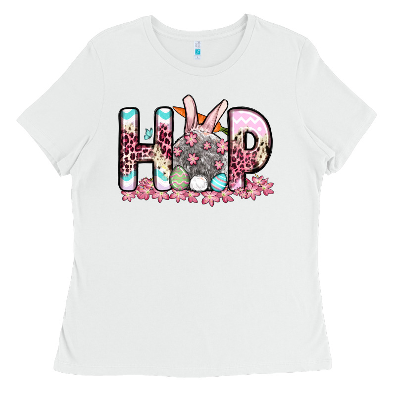 Easter Day Hop Bunny Ladies Tee by OliviaCreatesArt | Teevron