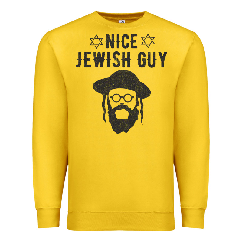 Nice Jewish Guy Funny Gifts For Hanukkah Premium Sweatshirt by linhVisuals | Teevron