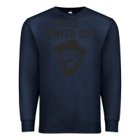 Navy nice jewish guy funny gifts for hanukkah Premium Sweatshirt - linhVisuals
