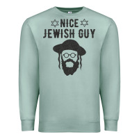 Seafoam nice jewish guy funny gifts for hanukkah Premium Sweatshirt - linhVisuals