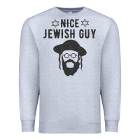 Heather Grey nice jewish guy funny gifts for hanukkah Premium Sweatshirt - linhVisuals