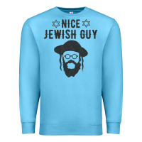 Ocean Blue nice jewish guy funny gifts for hanukkah Premium Sweatshirt - linhVisuals