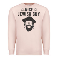 Pale Pink nice jewish guy funny gifts for hanukkah Premium Sweatshirt - linhVisuals