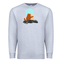 Heather Grey two cats Premium Sweatshirt - linhVisuals